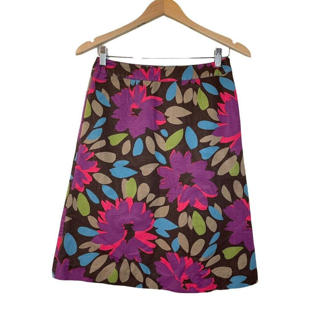 BODEN Sz US 8R Floral A-Line Skirt